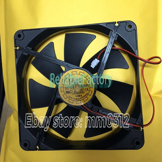 1pcs Yate Loon D14BH-12 DC 12V 0.70A 2pin 140*140*25mm cooling fan