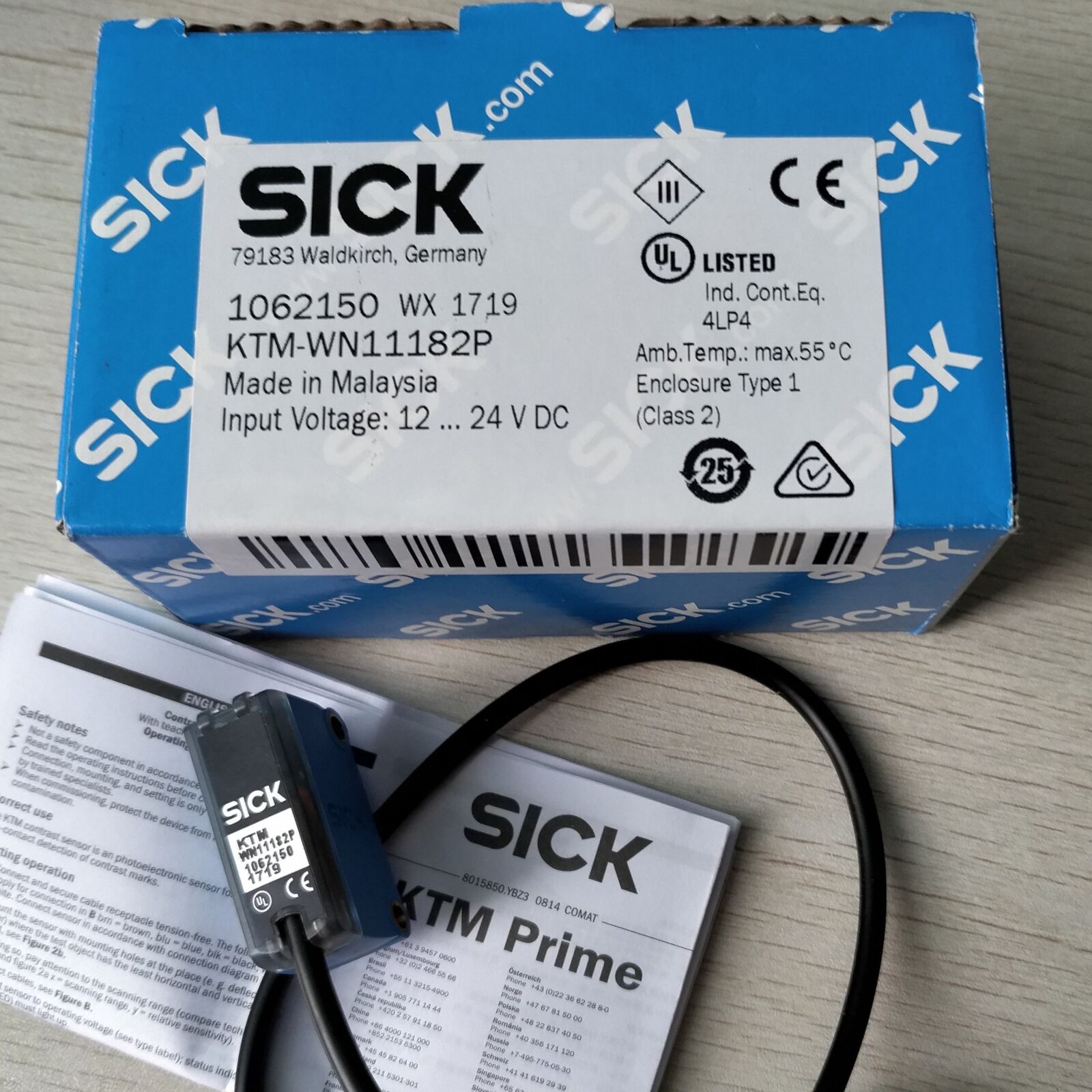 1PC SICK Photoelectric Switch KTM-WN11182P in Box - SICK