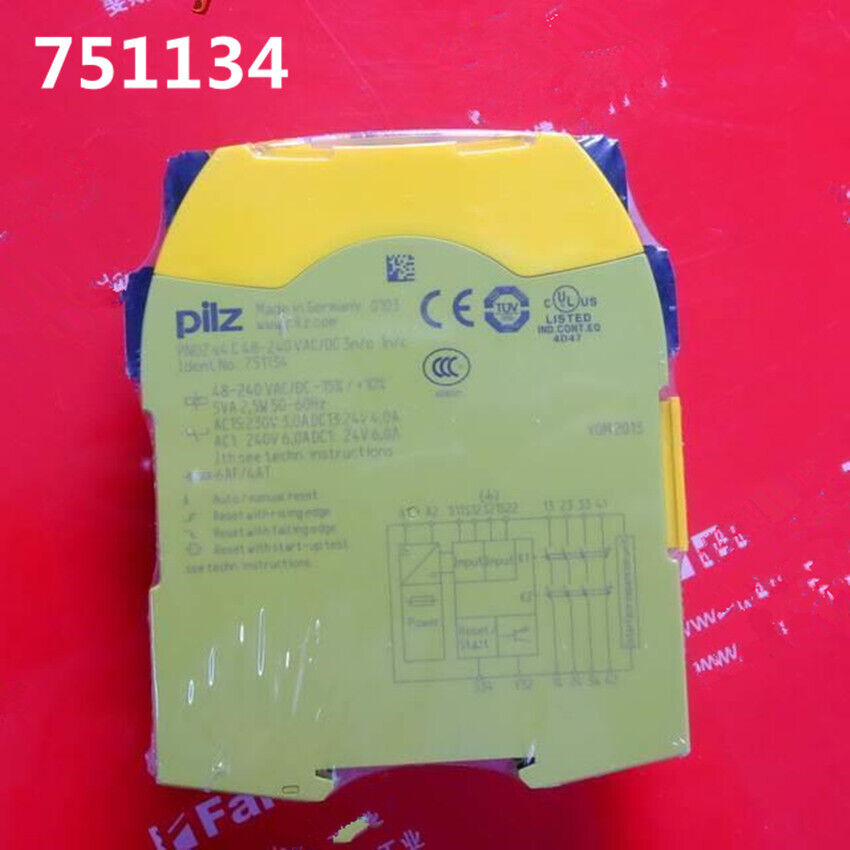 new 1pcs Pilz 751134 Safety Relay PNOZ S4 C48-240VACDC3n/o1n/c O1N/C - PILZ