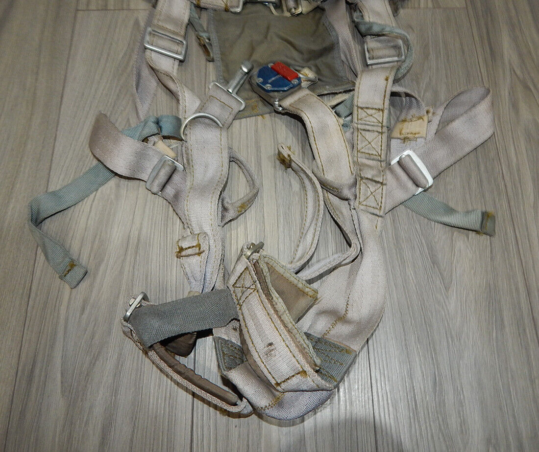 Used Soviet Russian Parachute PSU-36 Ejection Seat K-36 Orange Belt IPS-72 Harness - PARACHUTE EQUIPMENT