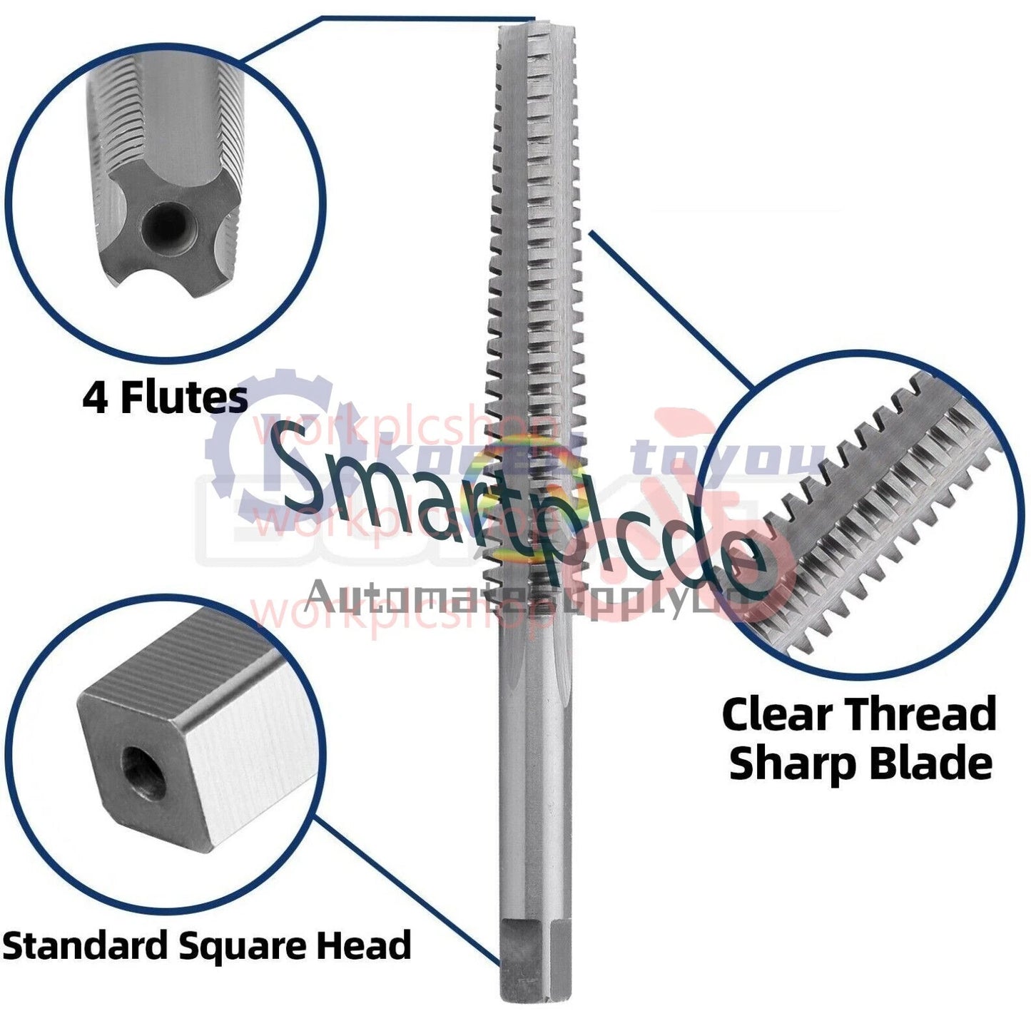ACME 3/4"-6 Trapezoidal Tap Right Hand, HSS 3/4 x 6 Trapezoidal Thread Tap