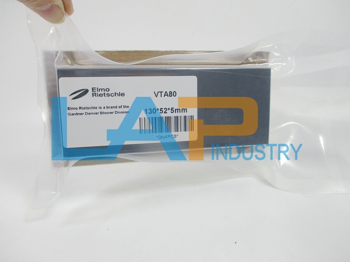 4PCS Carbon Vanes for Rietschle VTA80 - 130mm x 52mm x 5mm - RIETSCHLE