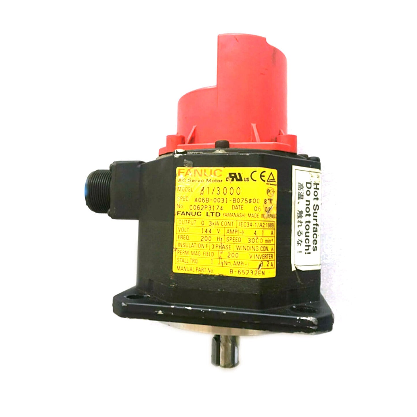 FANUC A06B-0031-B075#0008 AC Servo Motor – Used Test - FANUC