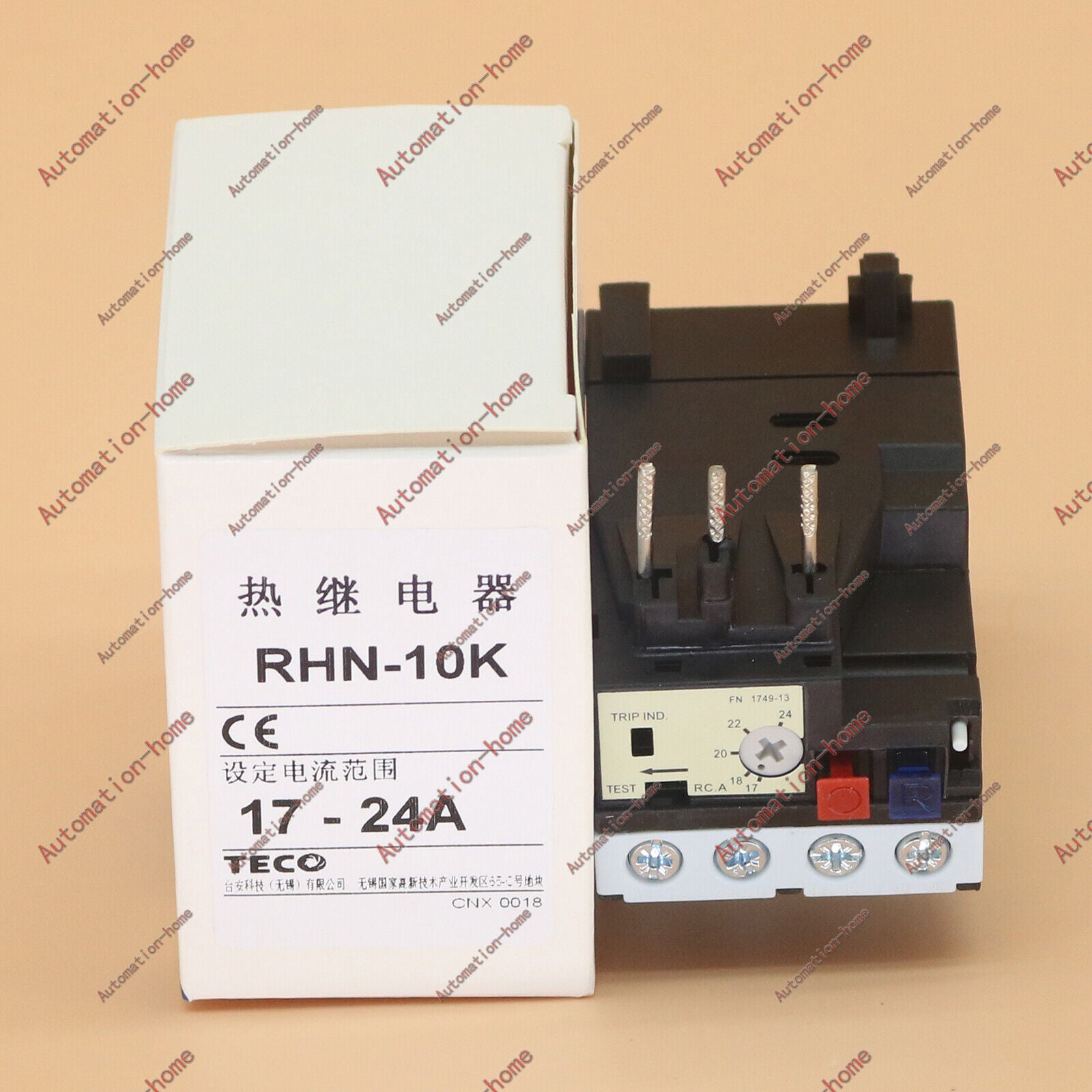 new 1PC  TECO RHN-10K 17-24A Thermal Overload Relay In