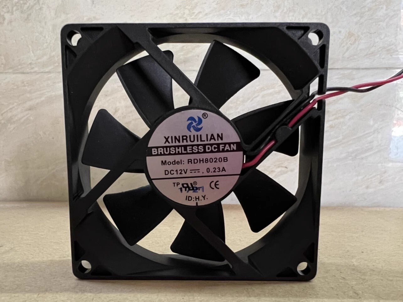 1PCS RDH8020B DC12V 0.23A 8020 8CM 2-Wire Silent High Airflow Cooling Fan