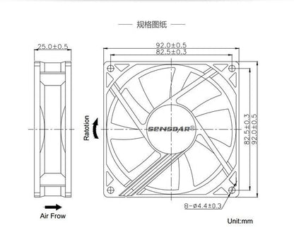 FONSONING 9225 FSY92S24H 24V 0.20A Inverter Cooling Fan - FONSONING