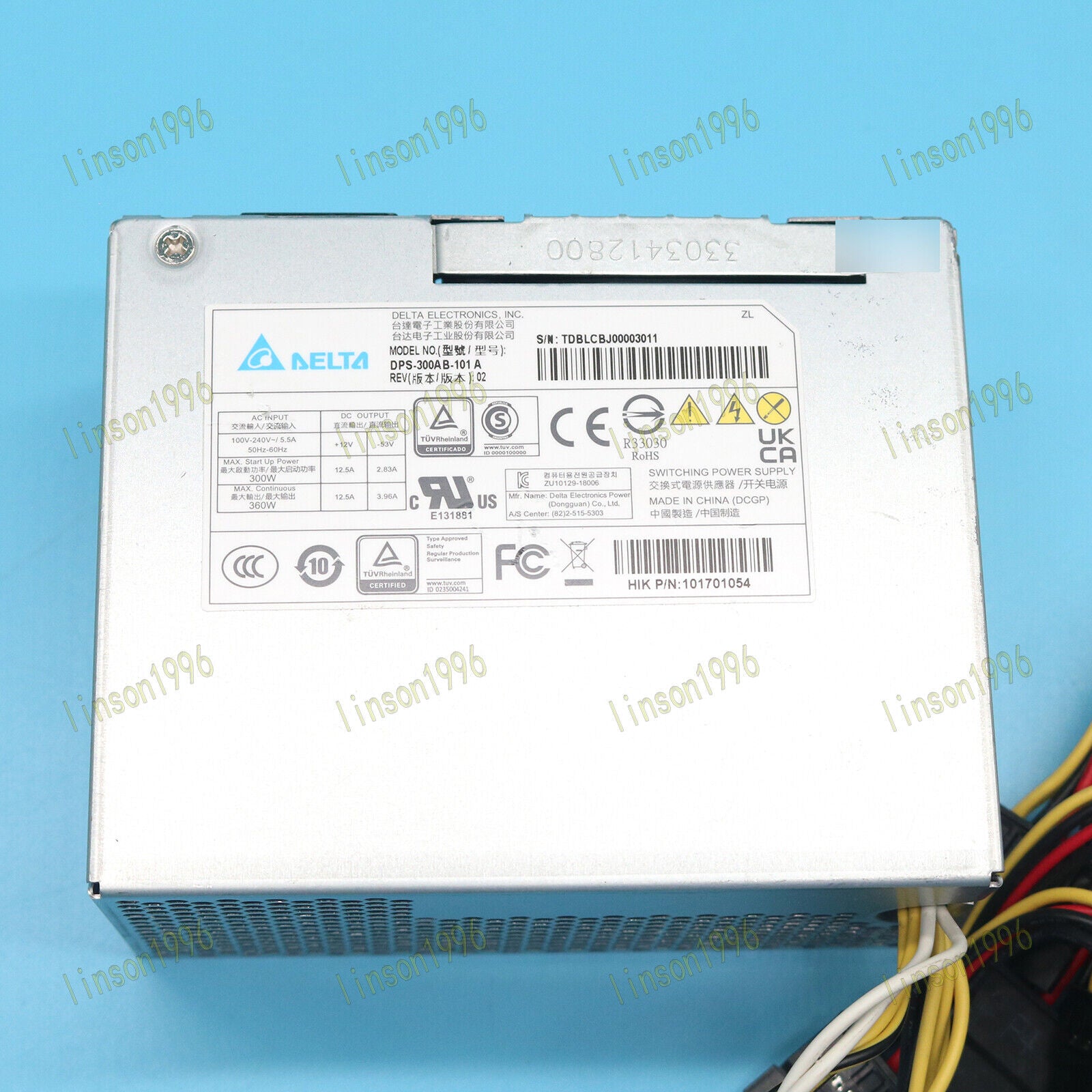 Delta DPS-300AB-101A Power Supply for POE Video Recorders - DELTA