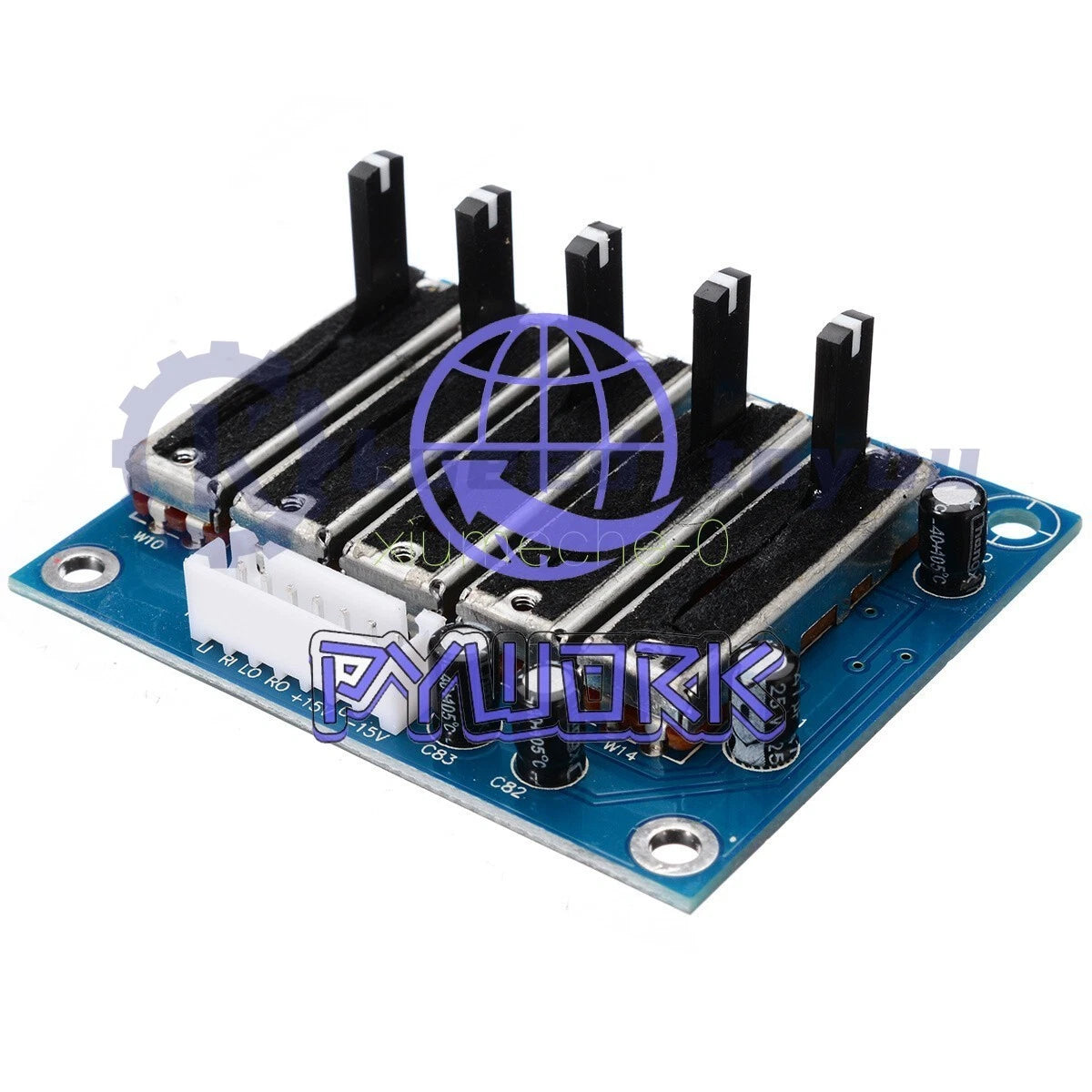 Dual Power ±12~±15V Stereo 5-band Equalizer EQ Board 5-segment Tone Preamp Board