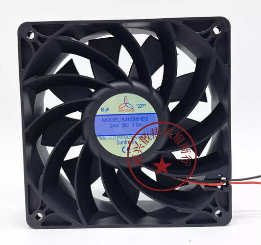 SANJUN SJ1238HD2 12038 DC24V 1.0A 12CM 2-wire Inverter Cooling Fan