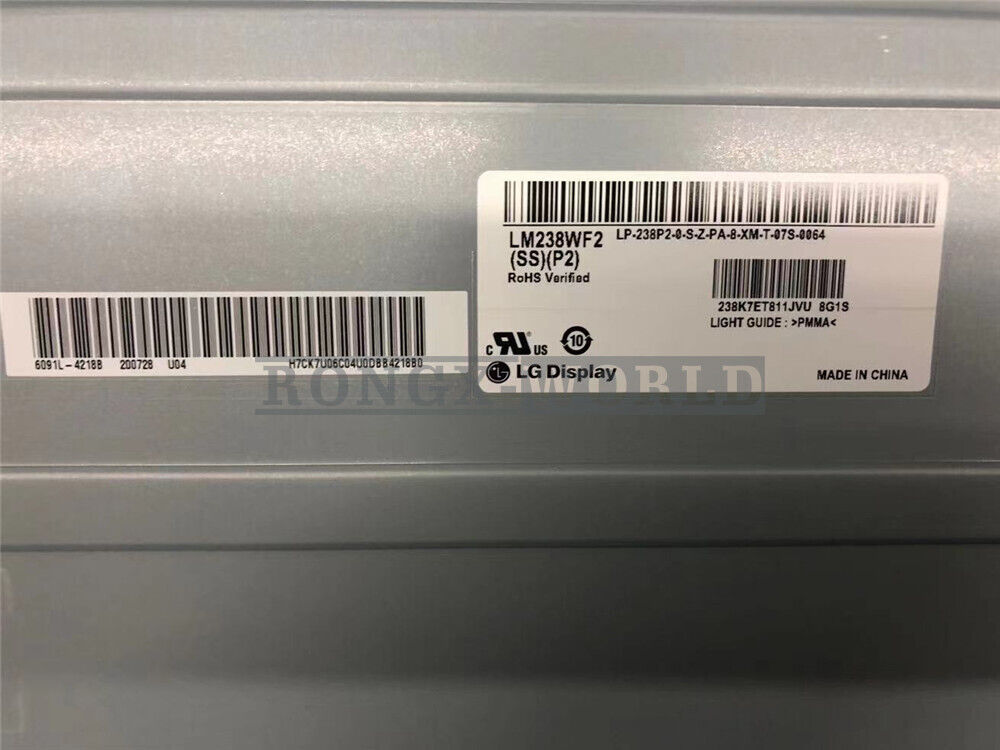 new 1X LM238WF2-SSP2 LM238WF2 (SS)(P2) 23.8" LG 1920(RGB)×1080 LCD Screen Panel - LG