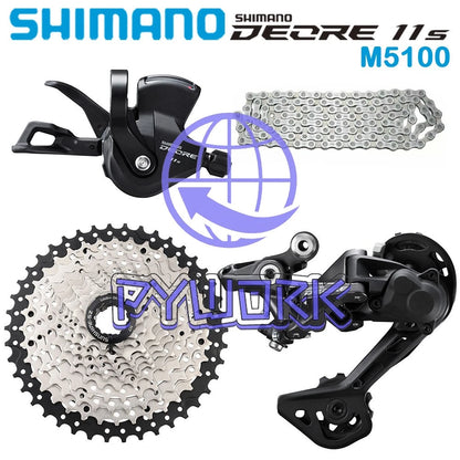 Shimano Deore M5100 11 Speed Groupset Shifter Cassette Chain Rear Derailleur MTB