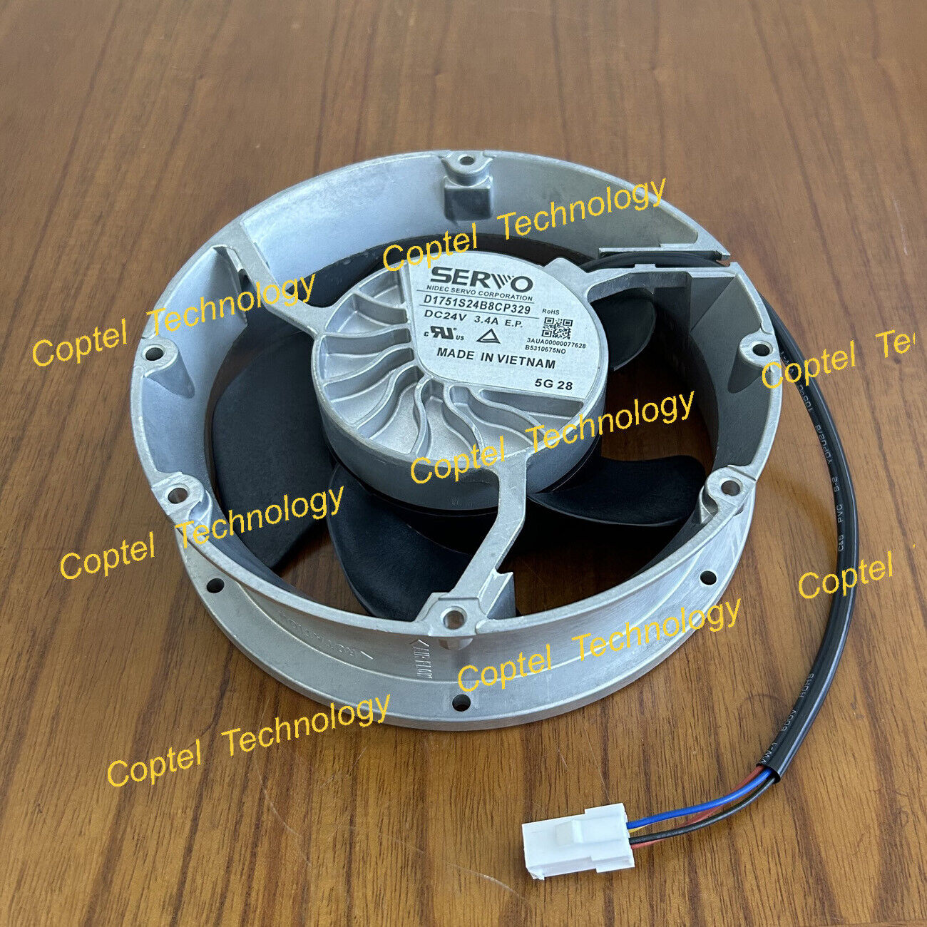 DC24V 3.4A 4-wire Inverter Cooling Fan D1751S24B8CP329 - SERVO