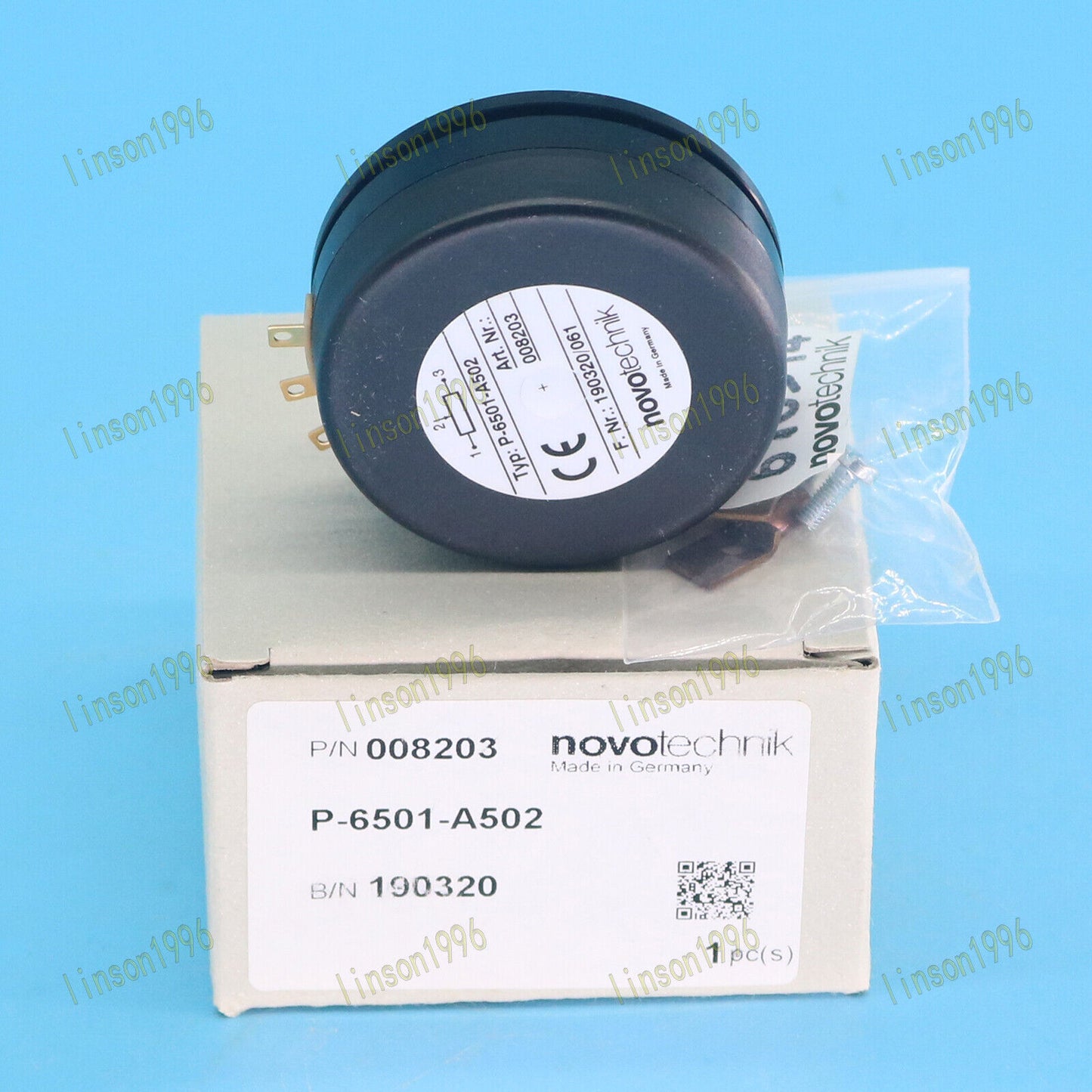 Novotechnik Rotary Sensor P-6501-A502 FAST SHIP - NOVOTECHNIK