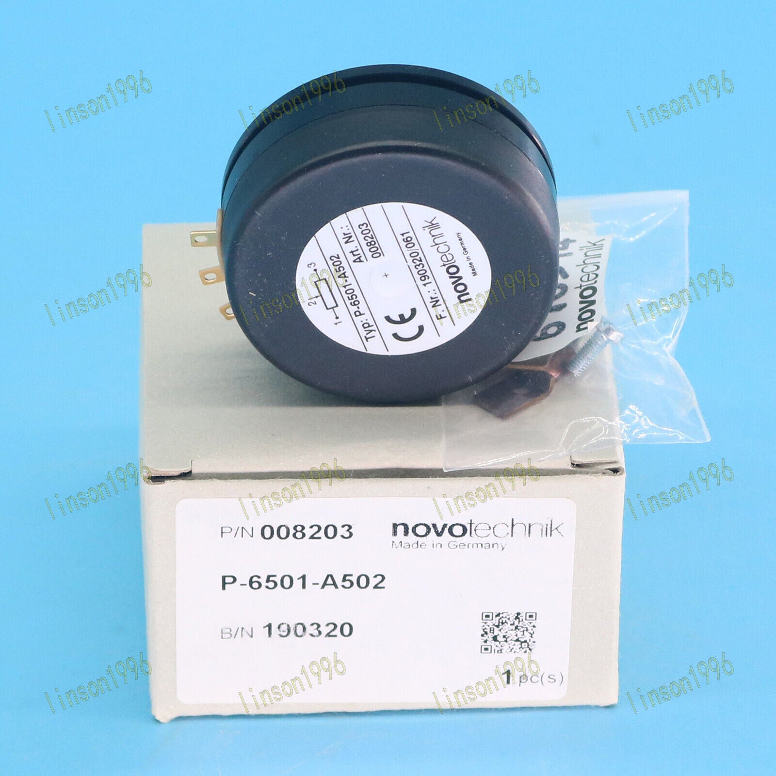 Novotechnik Rotary Sensor P-6501-A502 FAST SHIP - NOVOTECHNIK