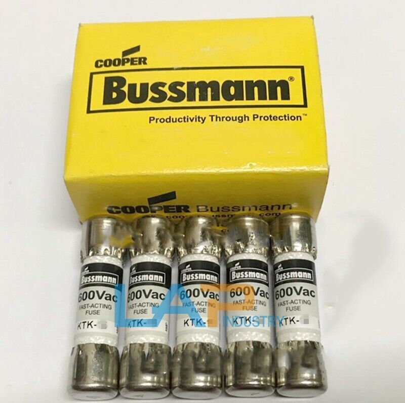 10PCS Bussmann KTK-20 Fuses 20A 600V - Box of 10 - BUSSMANN