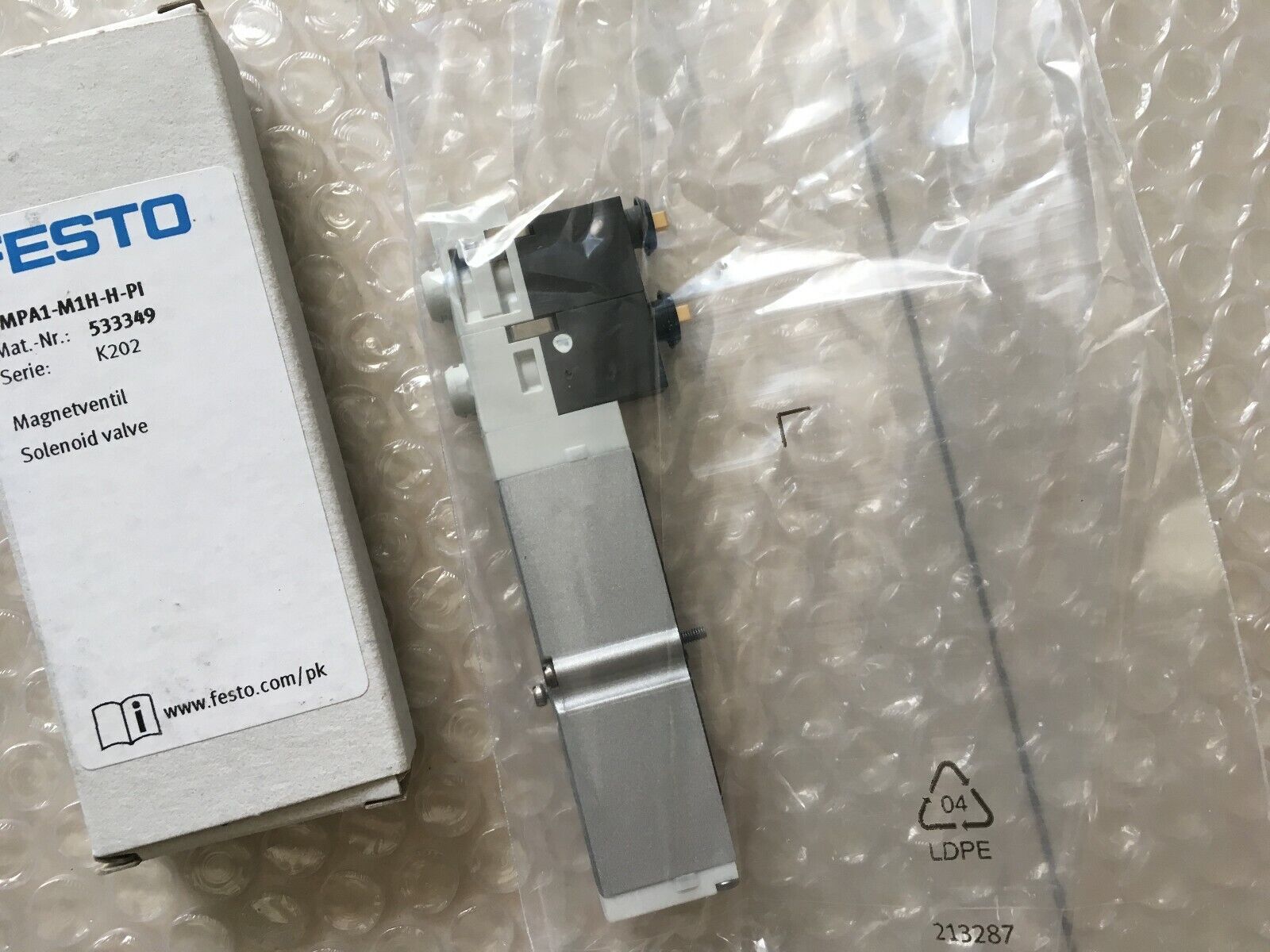 FESTO Solenoid Valve Model VMPA1-M1H-H-PI - FESTO