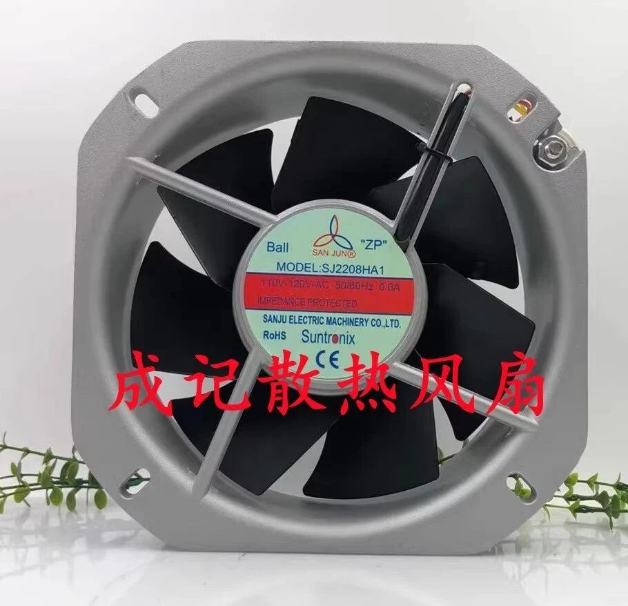 SANJUN SJ2208HA1 AC110V-120V 0.6A 22580 Axial Large Airflow Metal Cooling Fan