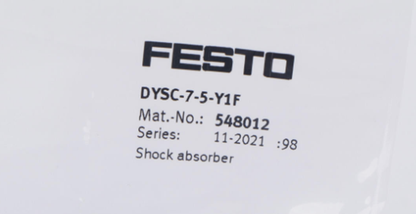 new FESTO DYSC-7-5-Y1F (548012) Hydraulic Shock Absorber - FESTO