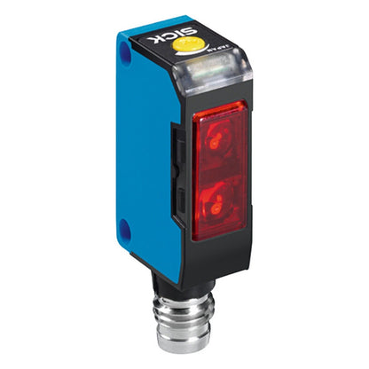 SICK WT150-P162 Photoelectric Switch Sensor | High-Efficiency Photoelectric Switch with Plate Mount | 24VAC/DC Input | 12VAC/DC Output | 10mm Hole Size | 20mm Depth | Grid Pattern Mounting - SICK
