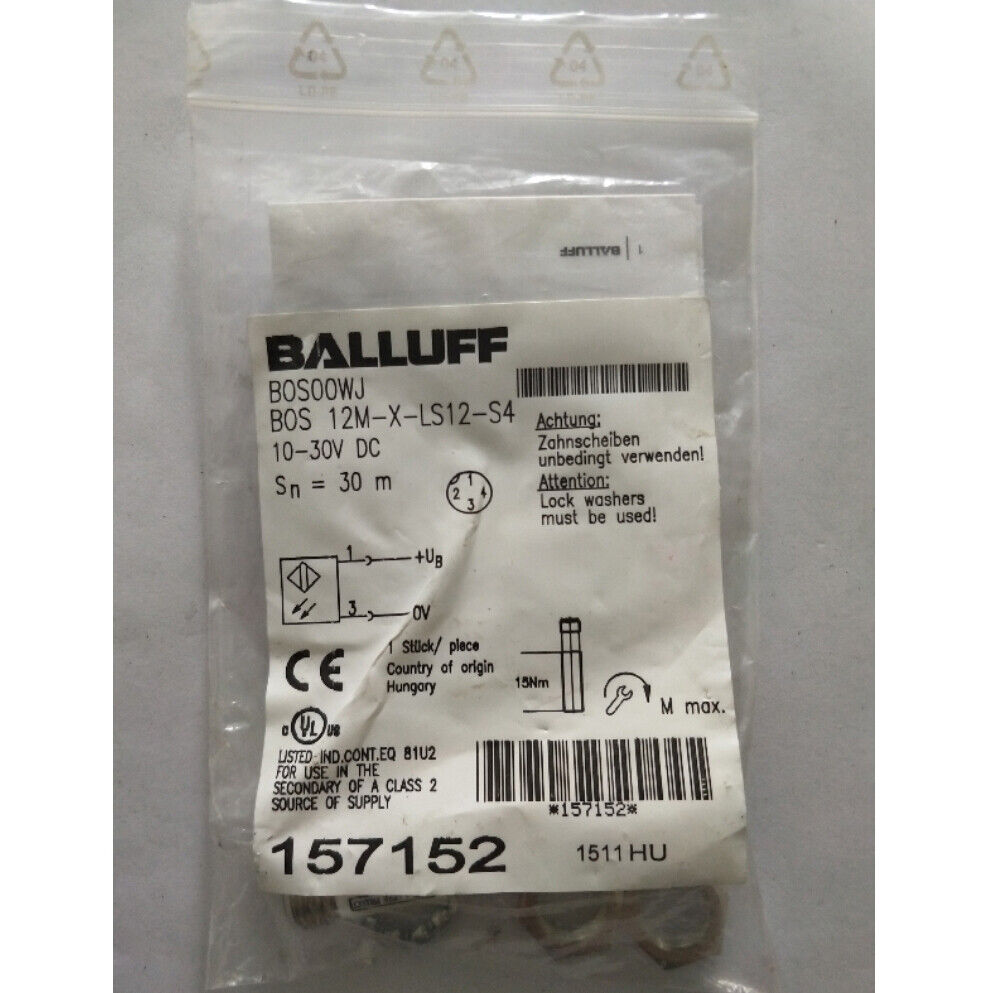 Proximity Switch Pro 12M BALLUFF BOS 12M-X-LS12-S4 - BALLUFF BOS