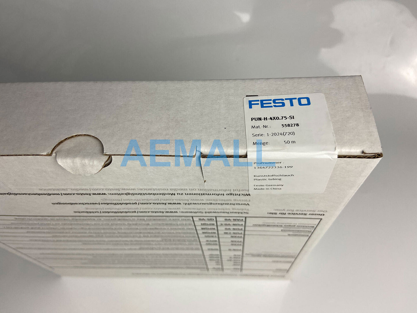 Festo PUN-H-4X0,75-SI 558278 Plastic Tubing 50meters