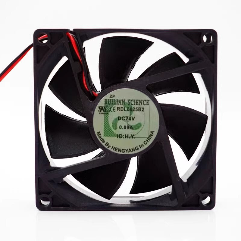 1PCS RDL8025B2 8025 DC24V 0.09A 8CM 2-wire Inverter Cooling Fan