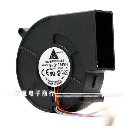 1pcs DELTA BFB1024VH 9733 24V 0.90A Large air volume turbo fan 3pin