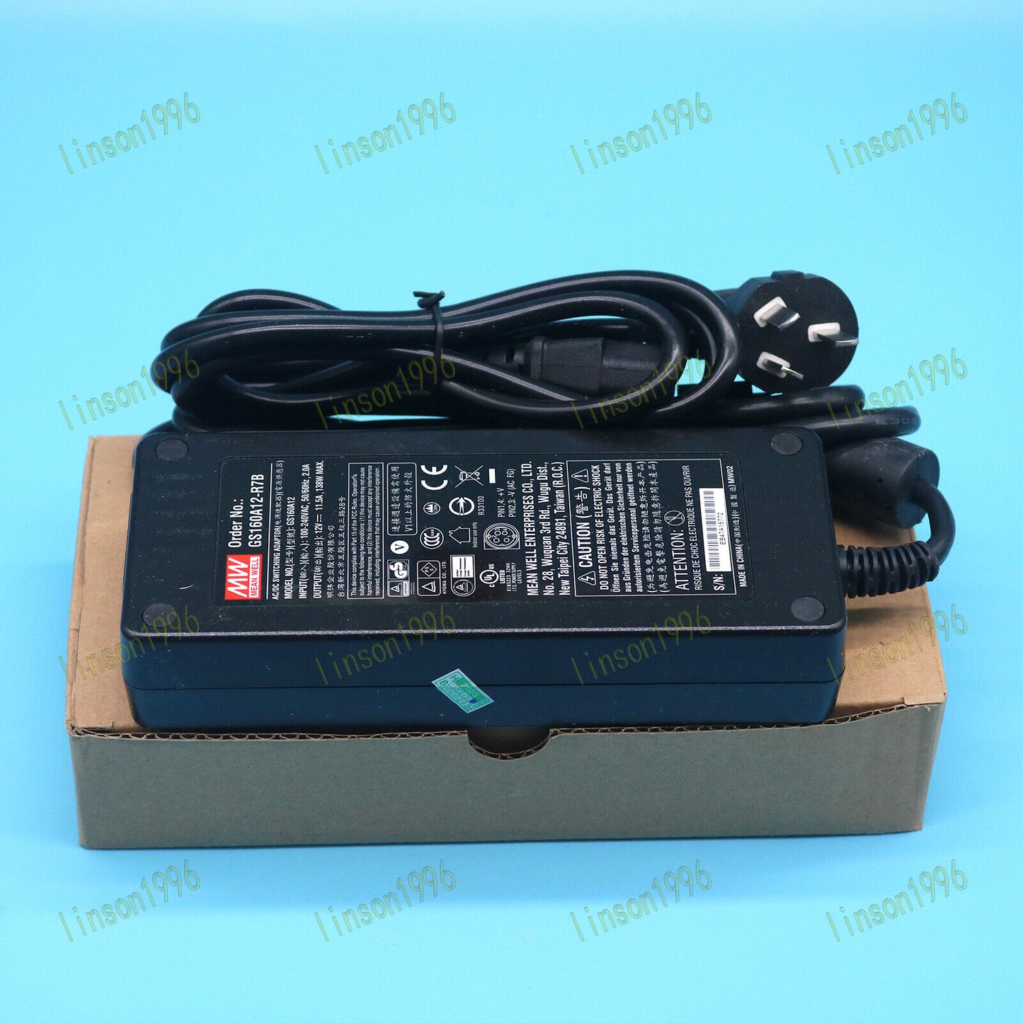 MEAN WELL 1-PC Desktop Adapter GS160A12-R7B Power Supply Charger - MEAN WELL