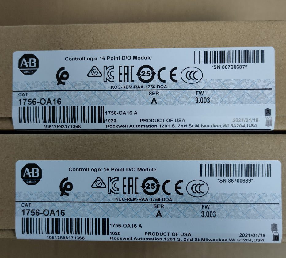 Allen-Bradley Sealed AB 1756-OA16 ControlLogix 16 Point Module 1756OA16 NEW (Model: AB 1756-OA16) - High-Performance Automation Controller with 16-Point Integration and Modular Design - ALLEN-BRADLEY
