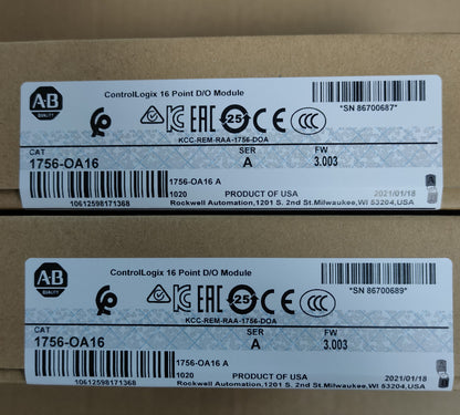 Allen-Bradley Sealed AB 1756-OA16 ControlLogix 16 Point Module 1756OA16 NEW (Model: AB 1756-OA16) - High-Performance Automation Controller with 16-Point Integration and Modular Design - ALLEN-BRADLEY