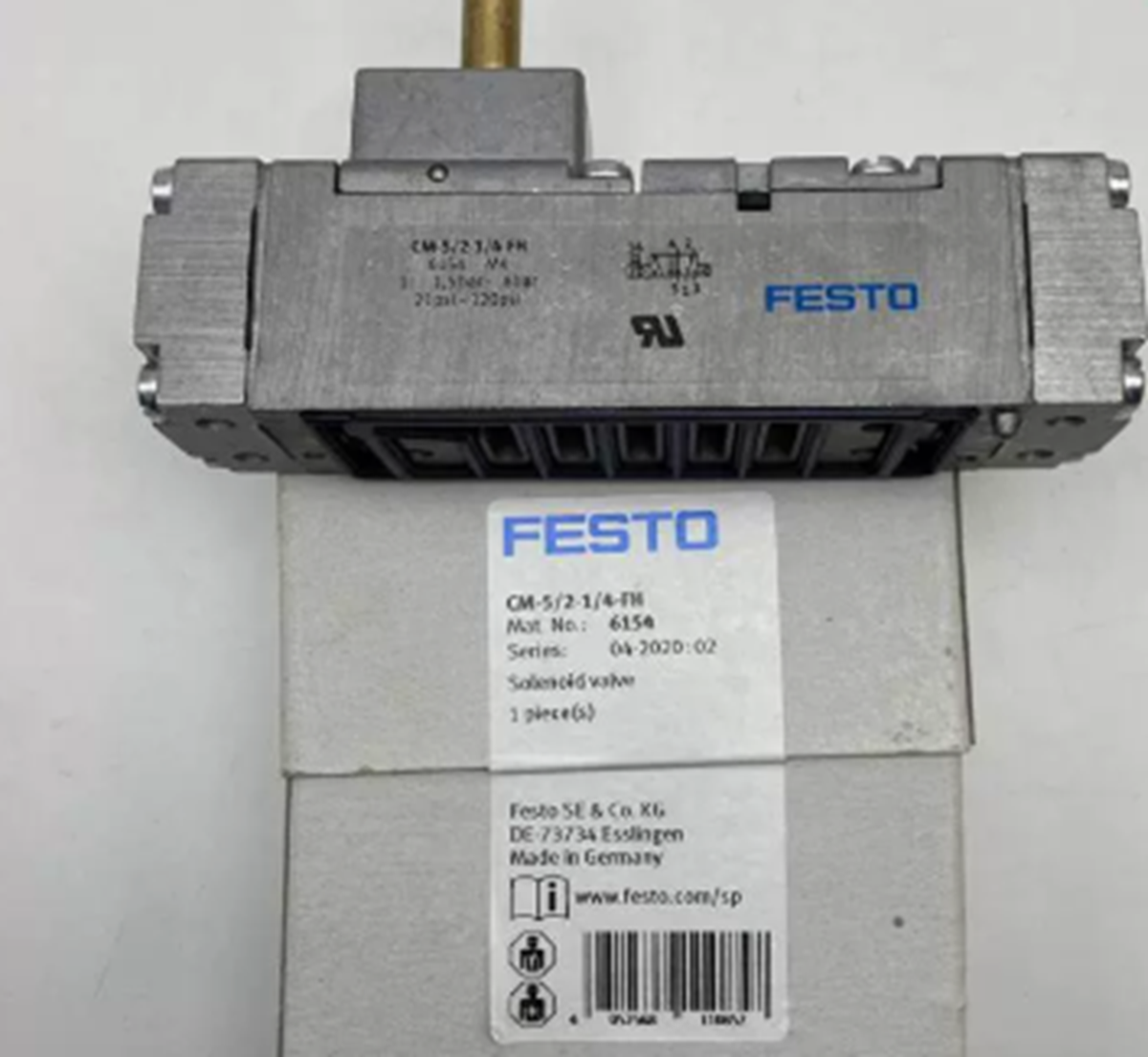 FESTO CM-5/2-1/4-FH 6154 Solenoid Valve: High-Performance hydraulic valve - FESTO