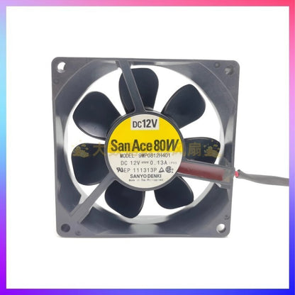 Sanyo 9WP0812H401 8025 DC12V 0.13A 8CM Waterproof Silent Cooling Fan