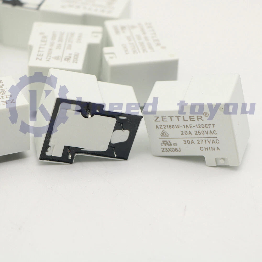 10PCS ZETTLER AZ2150W-1AE-12DEFT 12VDC Automotive Relay 20A 250VAC 4Pins US