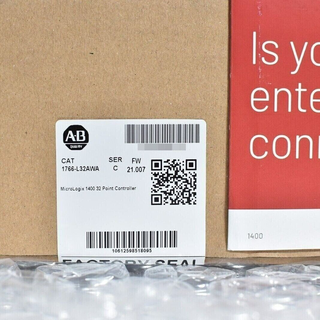 AB 1766-L32AWA SER C MicroLogix 1400 32 Point Controller with 1400 Processing Power and 32GB RAM for Industrial Automation and Control Systems - AB
