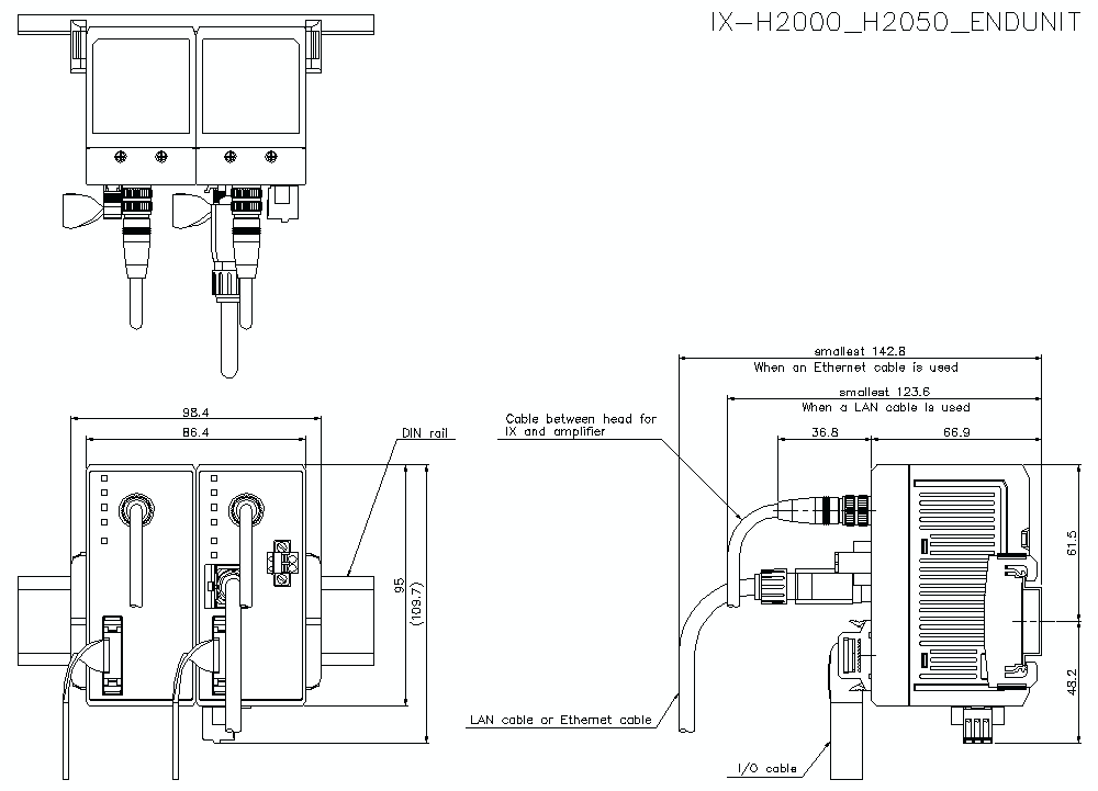 new KEYENCE IX-H2000 Sensor Controller Host - KEYENCE