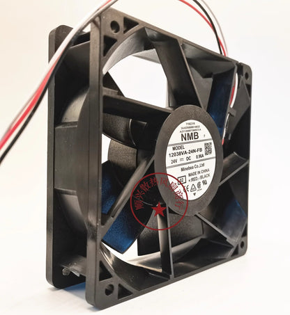 NMB 12038VA-24N-FB 12038 DC24V 0.96A 12CM 3-Wire Inverter Cooling Fan