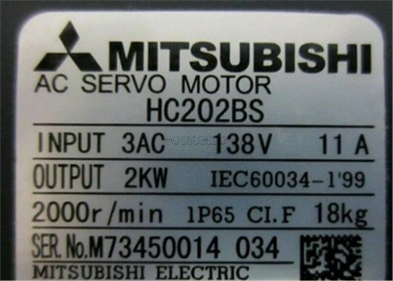 new 1PC MITSUBUSHI HC202BS AC SERVO MOTOR IN BOX PING - MITSUBUSHI