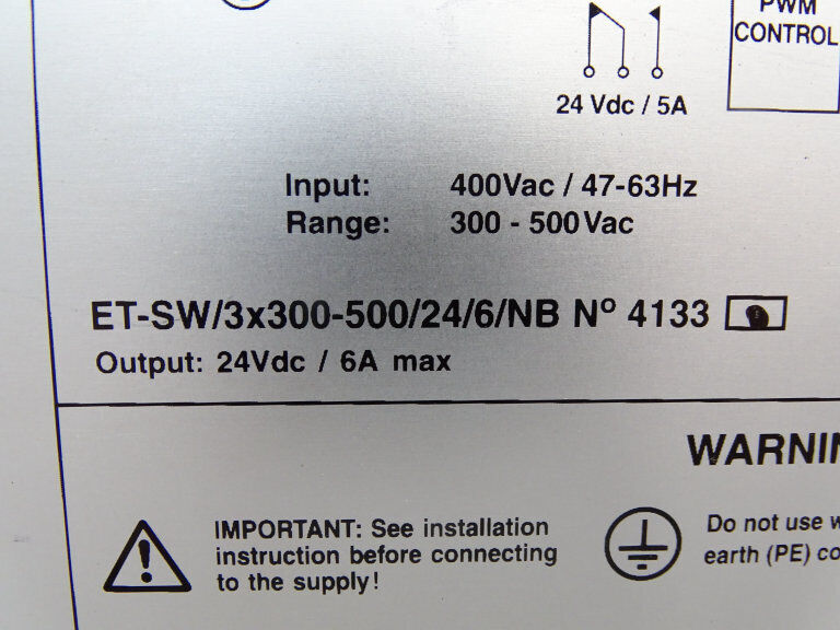 EUROTEK ET-SW/300 24V 6A Power Supply - EUROTEK