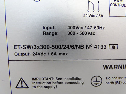 EUROTEK ET-SW/300 24V 6A Power Supply - EUROTEK