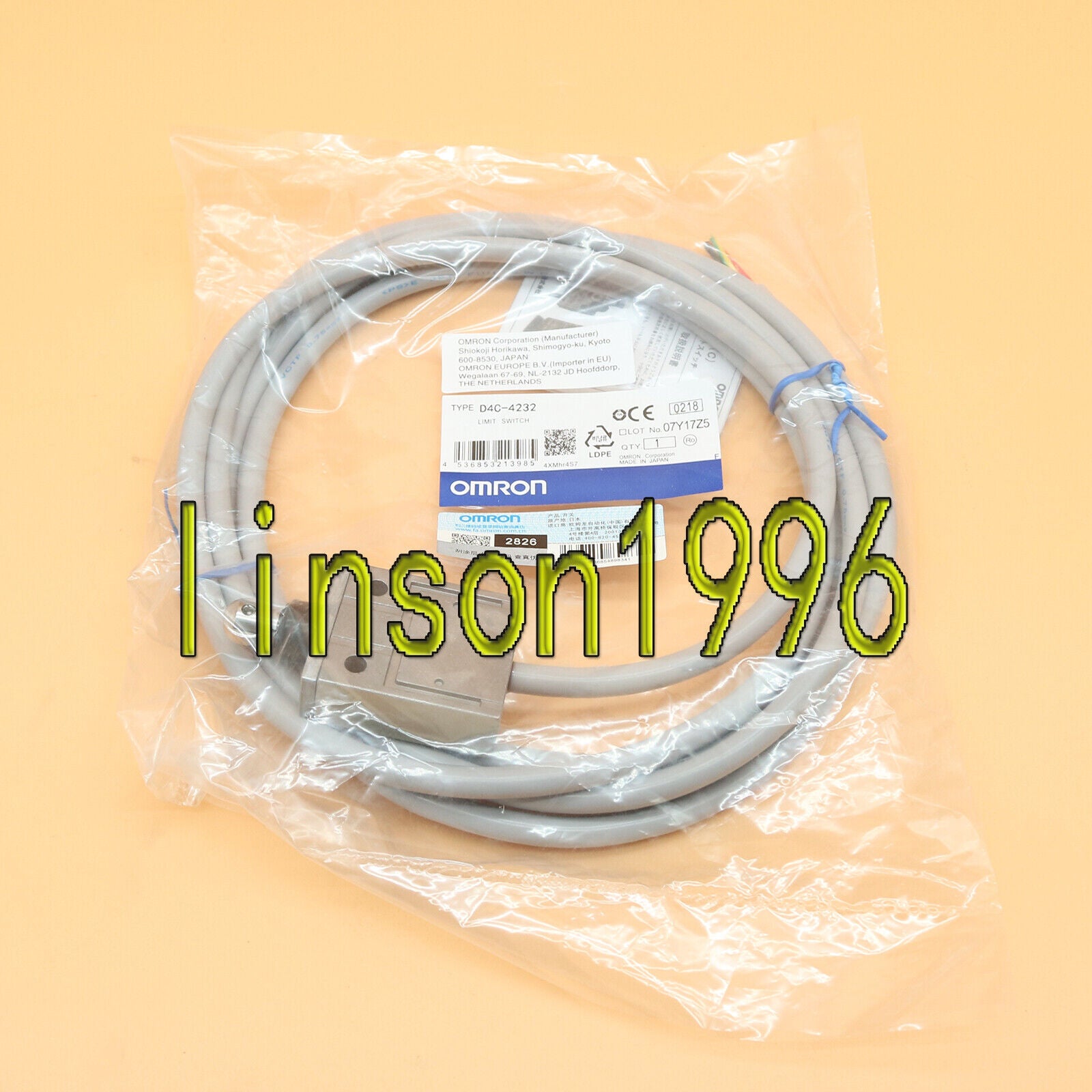 ONE OMRON PLC D4C4232 Smart Limit Switch - OMRON