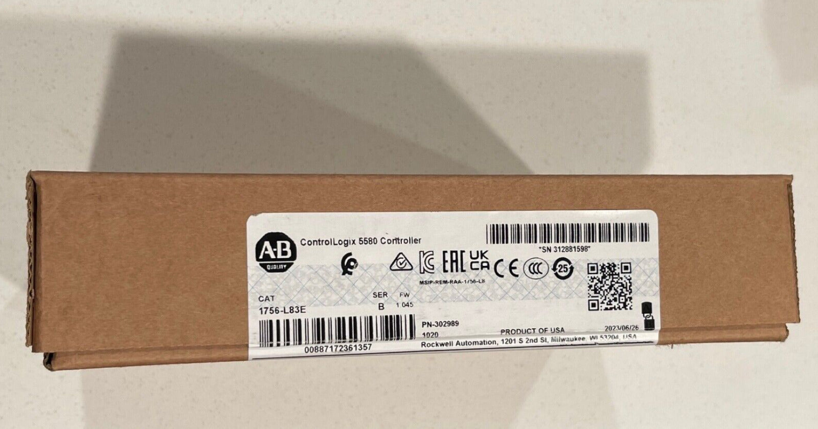 Allen-Bradley 1756-L83E ControlLogix 5580 Controller - ALLEN-BRADLEY
