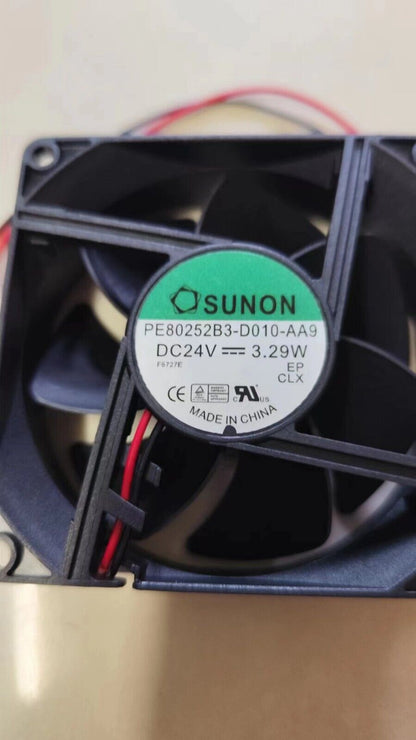new 1 PCS SUNON Fan PE80252B3-D010-A99 DC 24V 3.29W 8025 8CM 2 WIRE cooling fan - SUNON