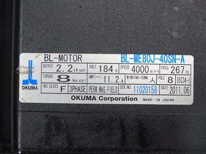 BL-ME80J-40SNmotor - OKUMA