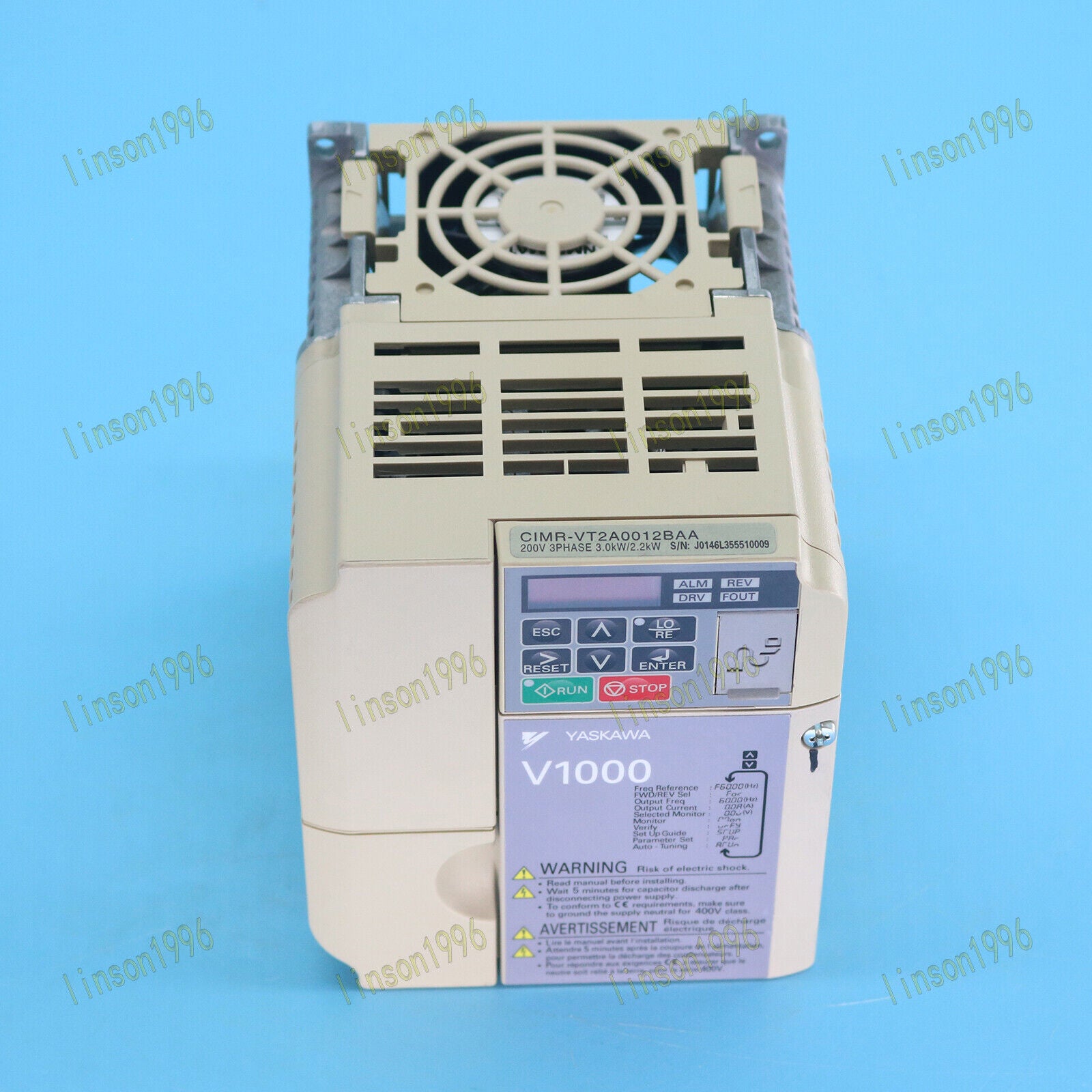 Yaskawa Inverter Model CIMR-VT2A0012BAA 3.0KW/2.2KW - YASKAWA