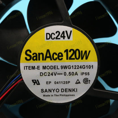 1PC Sanyo Cooling Fan 9WG1224G101 San Ace120W 24V 0.50A - SANYO