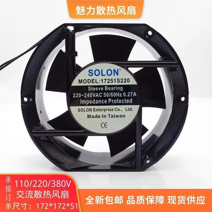 SOLON 17251S220 17251 AC220V-240V 0.27A Axial Cooling Fan