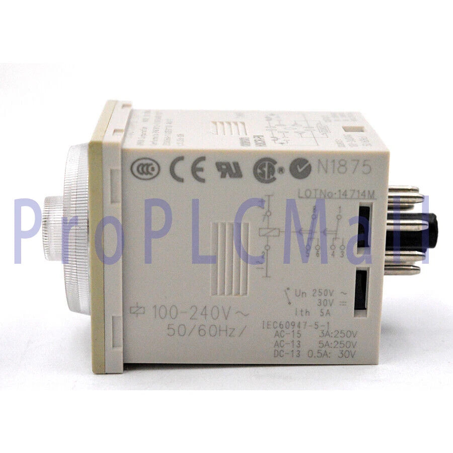 Omron H3CR-F8N Time Delay Relay 1.2S -30H 100-240vac 50/60Hz 8Pin 1PCS