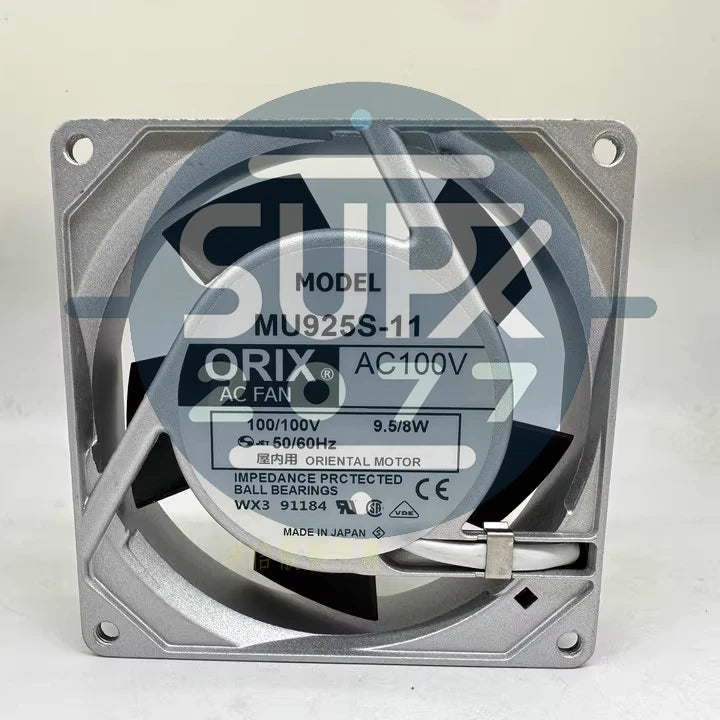 1 PCS ORIX Fan MU925S-11 AC 100V 9.5/8W 90*25MM Aluminum frame cooling fan
