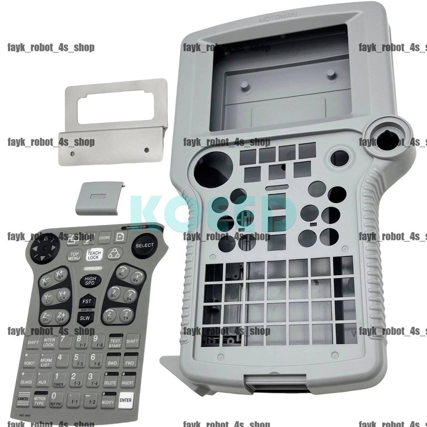 F JZNC-XPP02B Yaskawa robot XRC Pendant keypad button film+housing shell kit