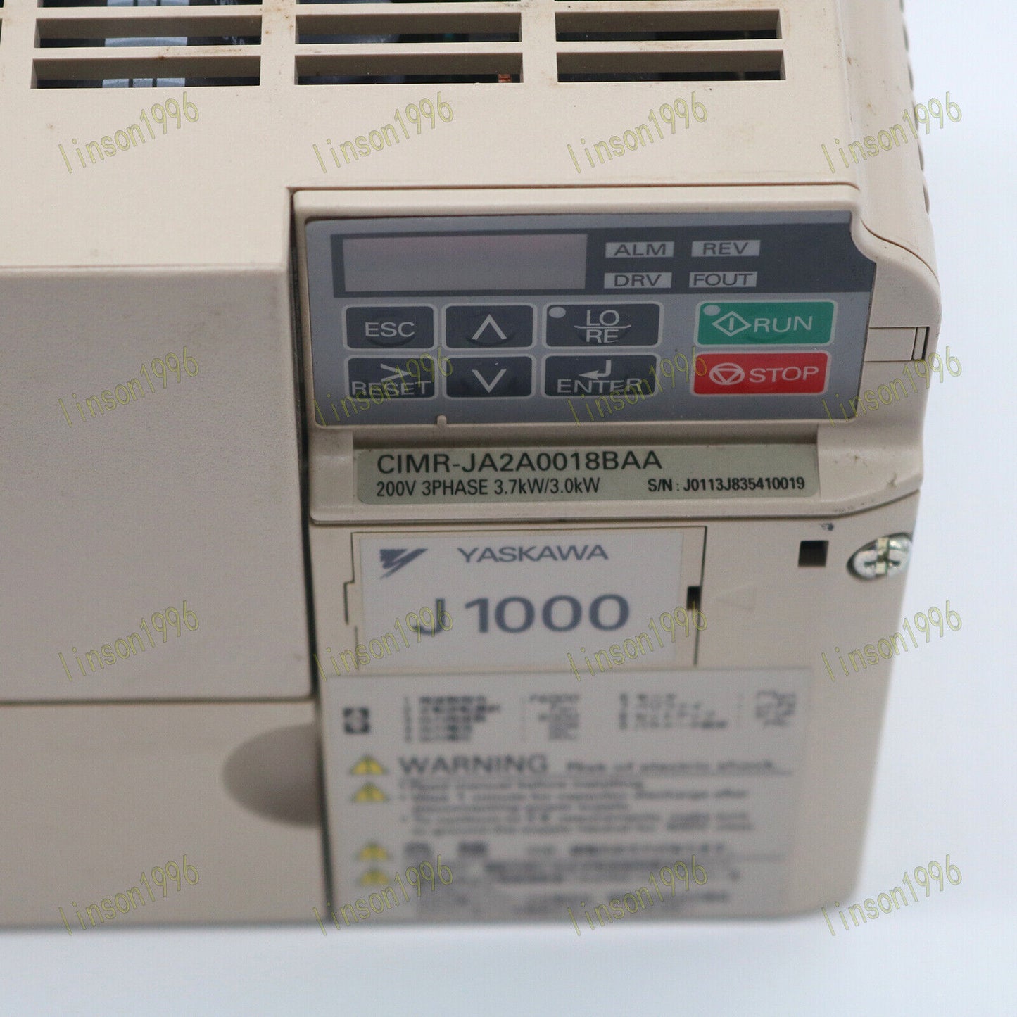 CIMR-JA2A0018BAA 220V 3.7KW Inverter - YASKAWA